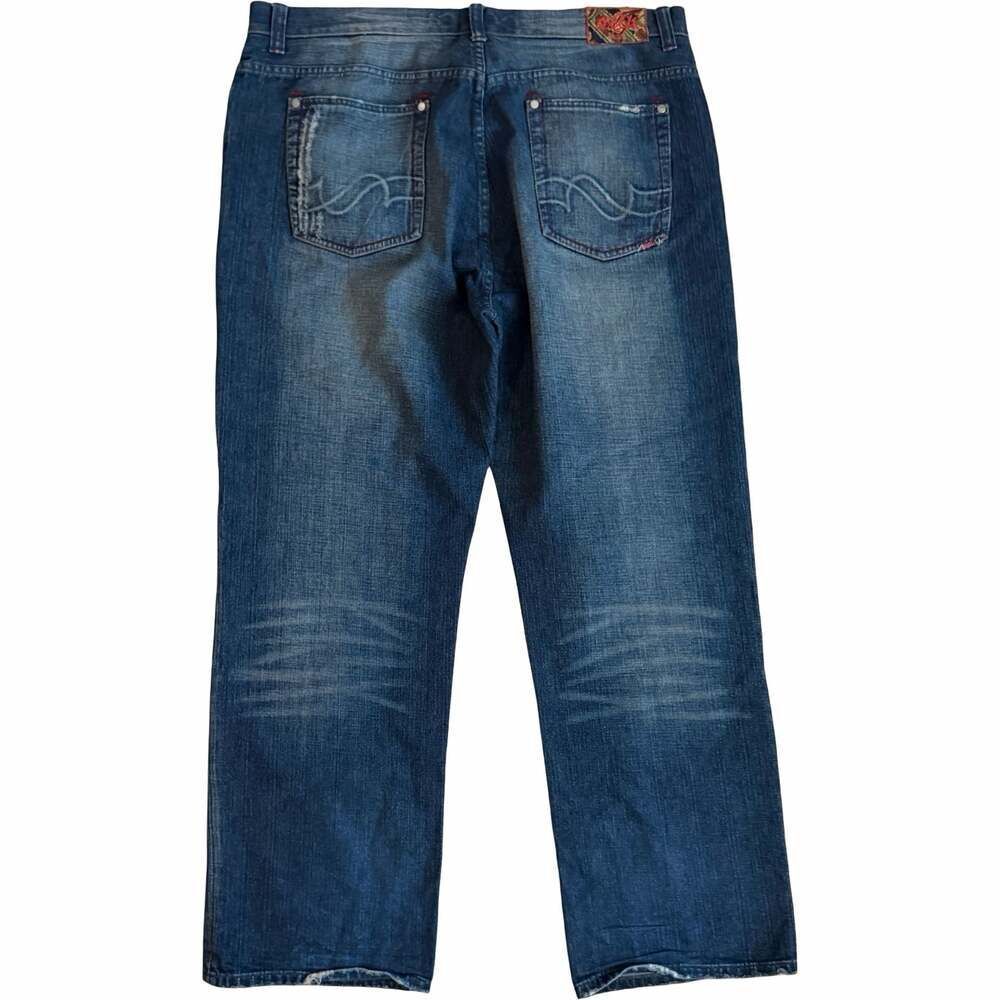 Vintage COOGI Men's Wide Leg Baggy Denim Jeans 40x34 Embroidered